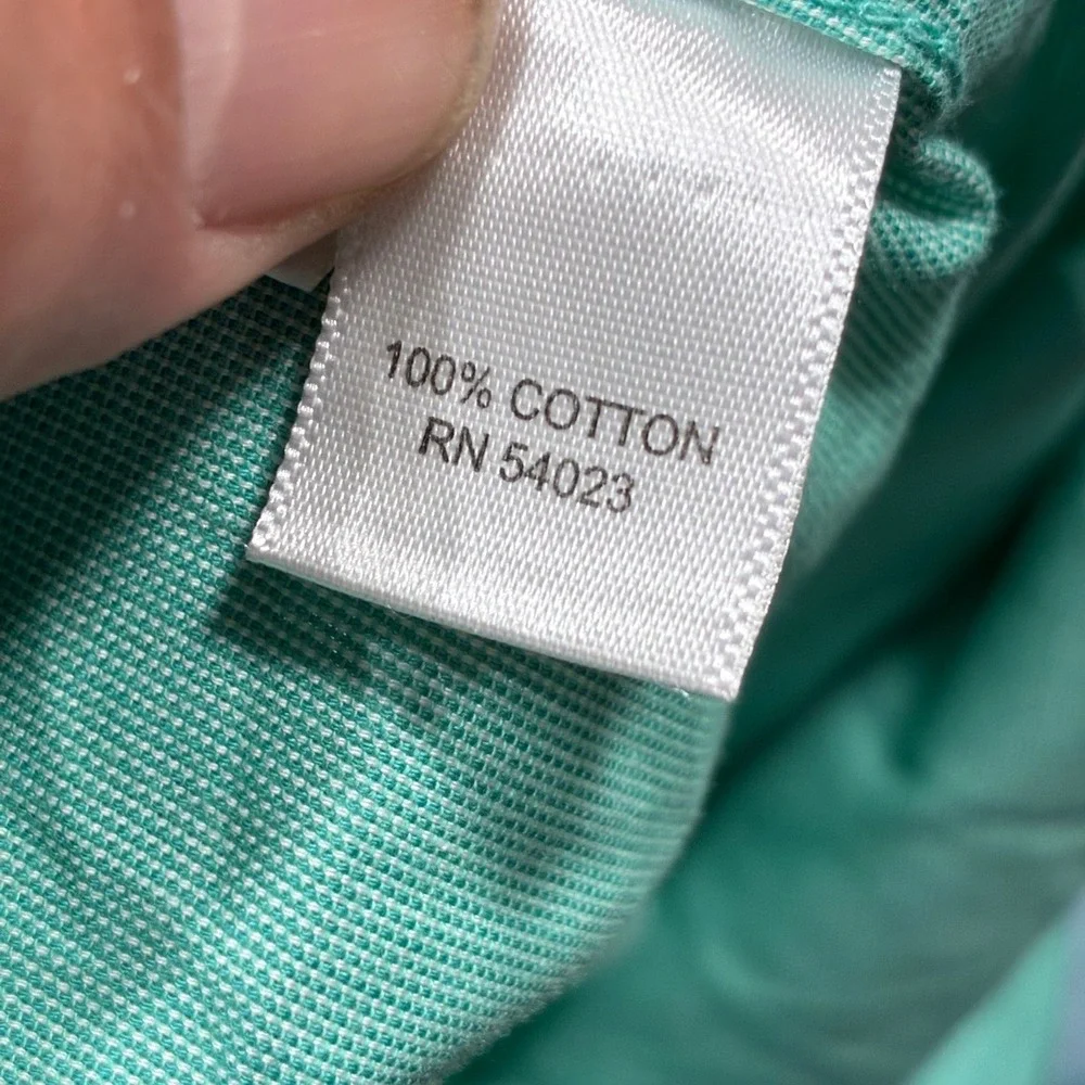 Banana Republic Dress Shirt Mens‎ Tall XL Green Slim Fit Soft Wash Button Down